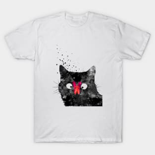 Cat and butterfly T-Shirt